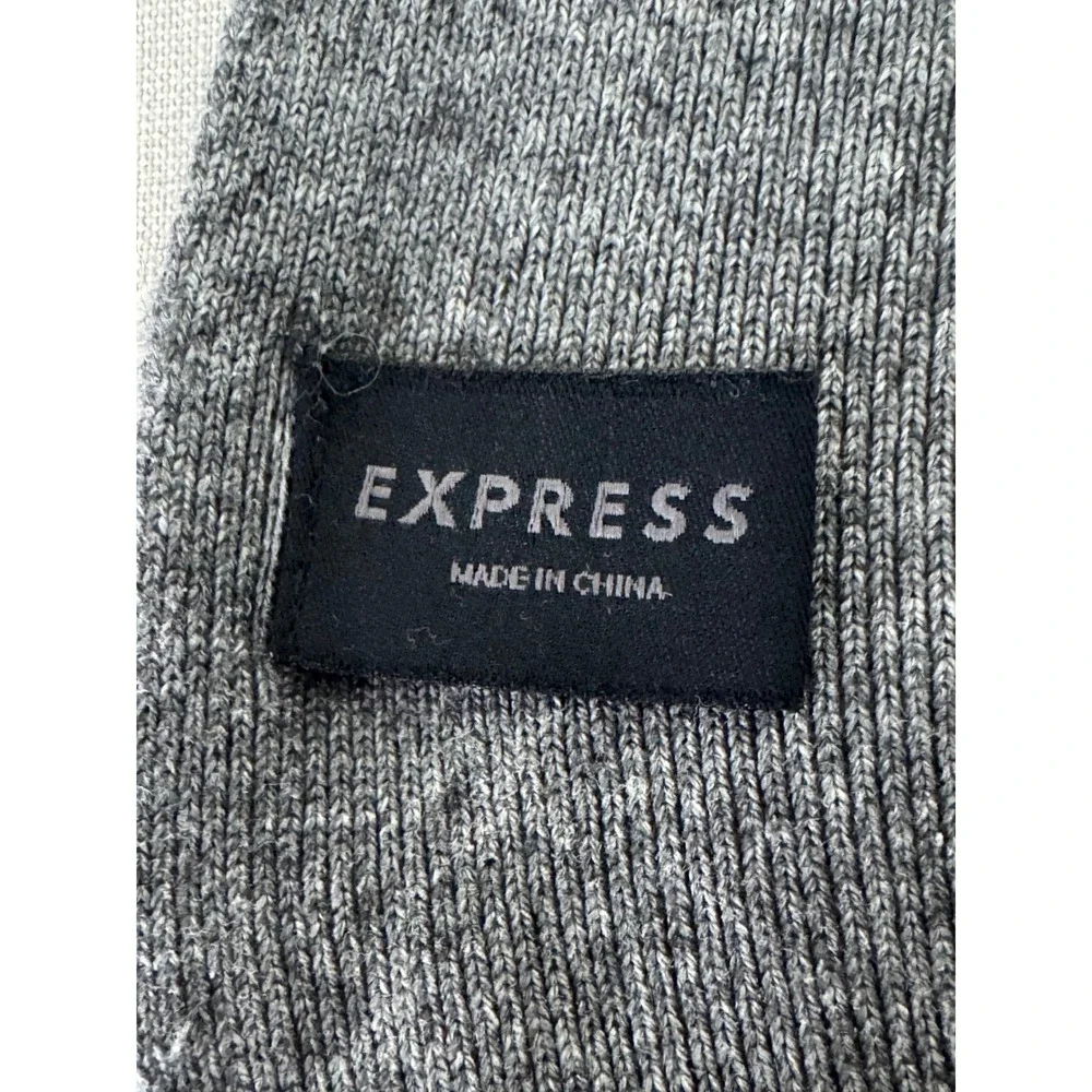 Express Scarf Silk/Cashmere Blend Gray 9x74